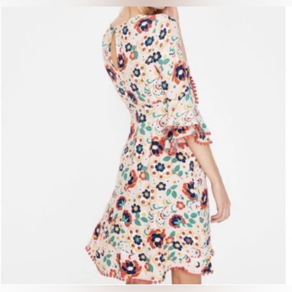 Boden Carmen Floral Bell Ruffle Sleeve - Size 6 - Picture 2 of 11